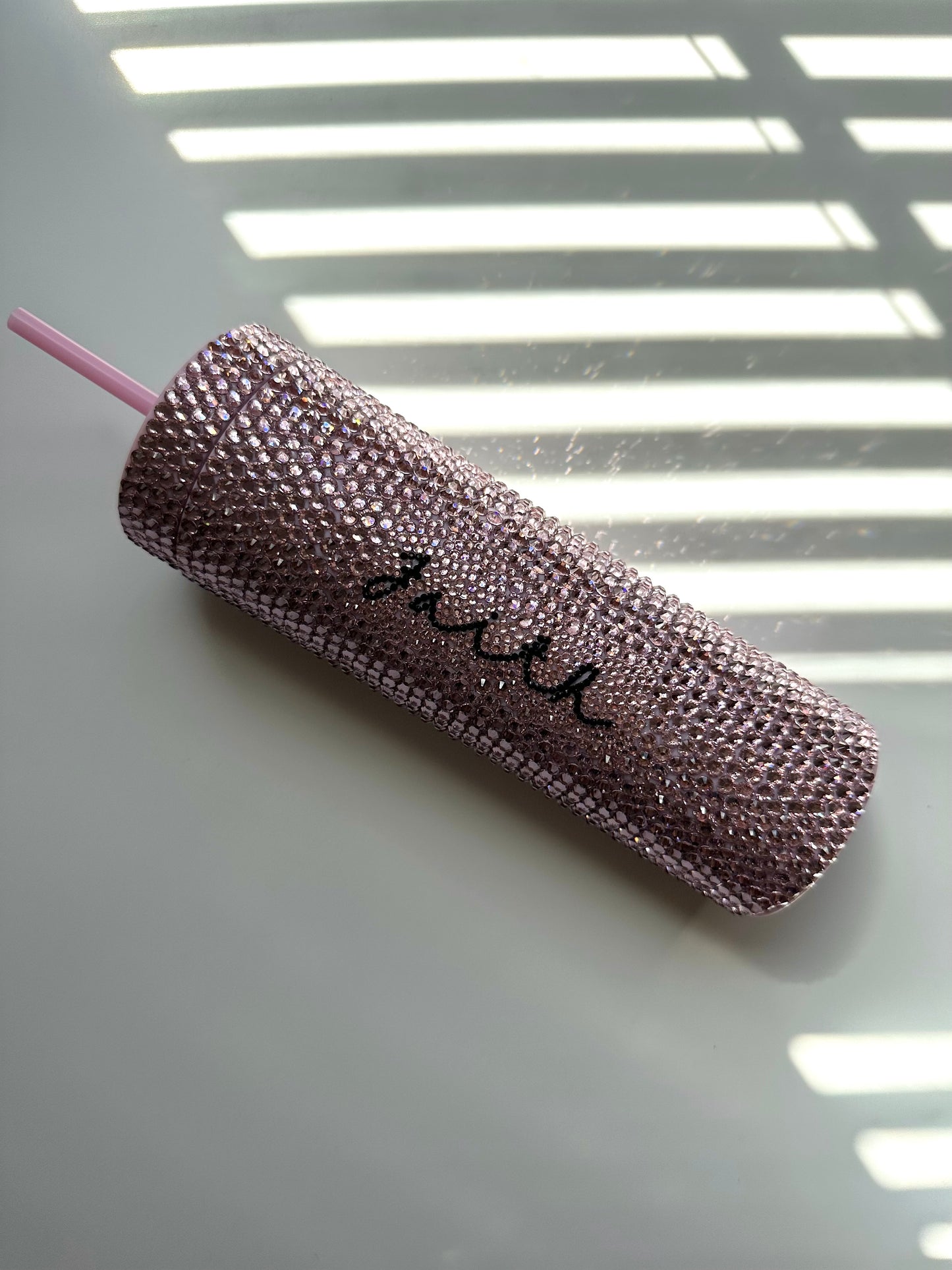 Faith Bling Tumbler Pink