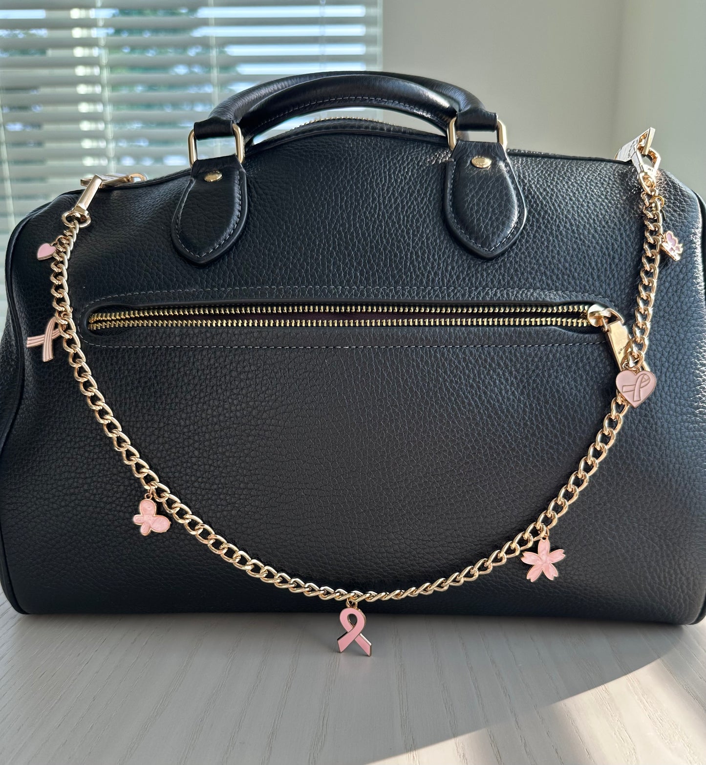 BC Pink Ribbon Purse Chain