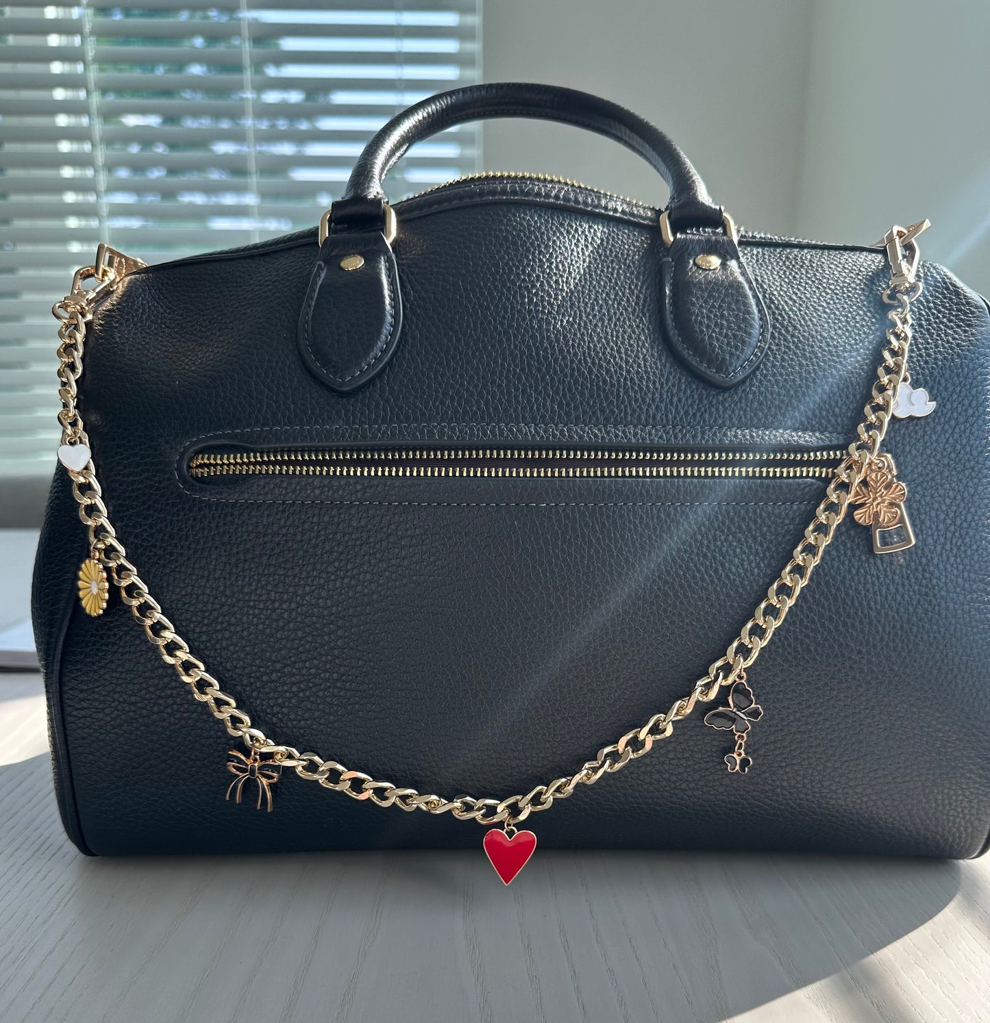 Red Heart Purse Chain