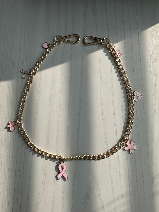 BC Pink Ribbon Purse Chain