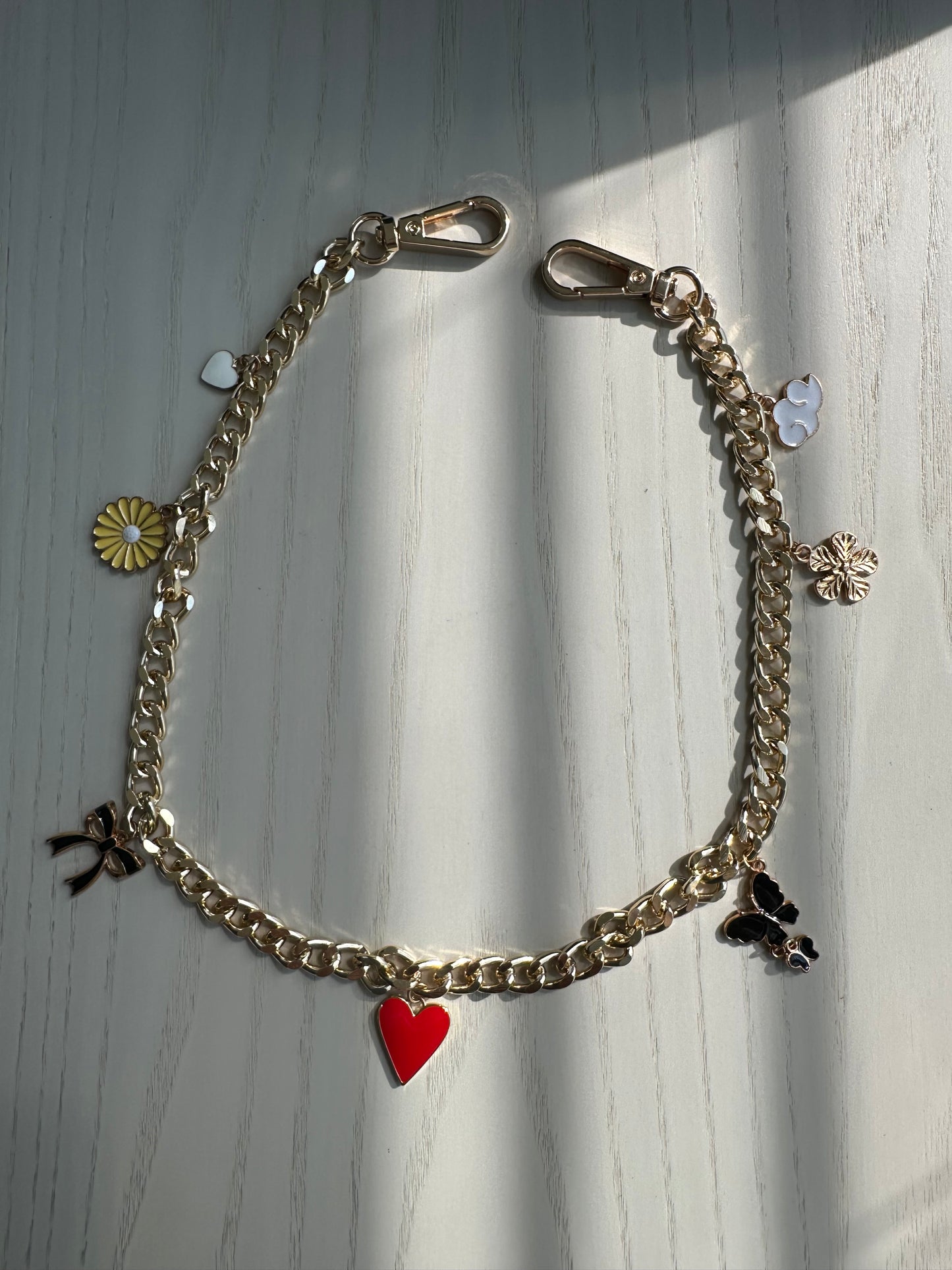 Red Heart Purse Chain