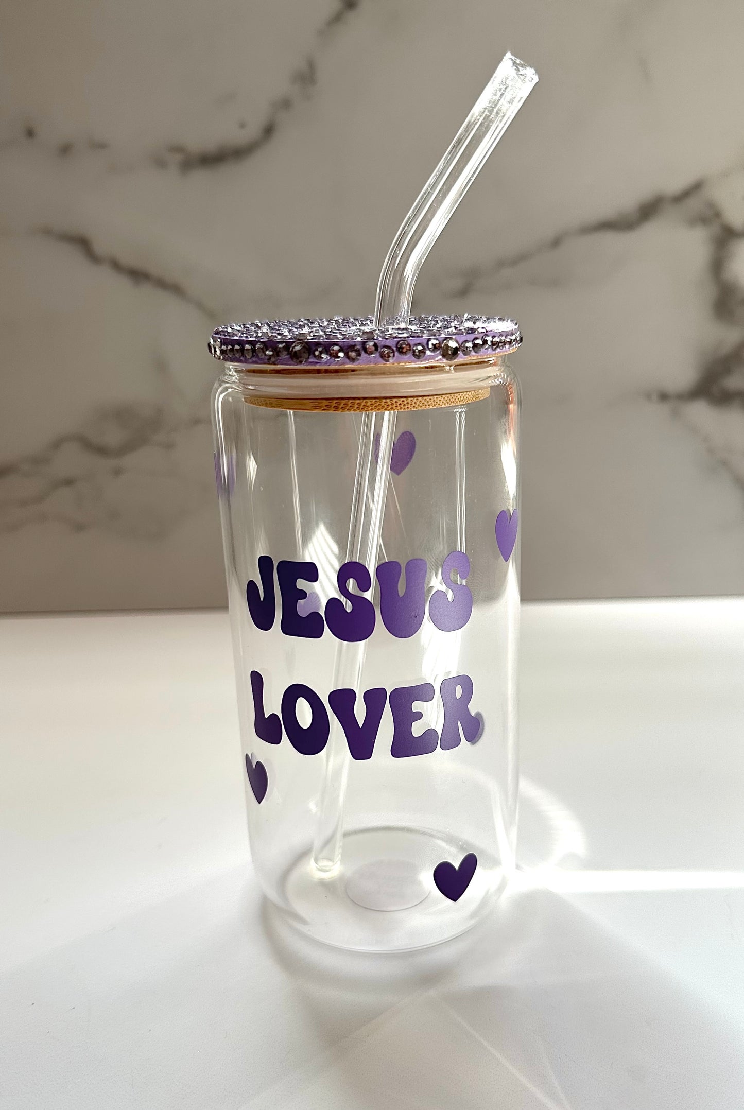 Jesus Lover Glass Can
