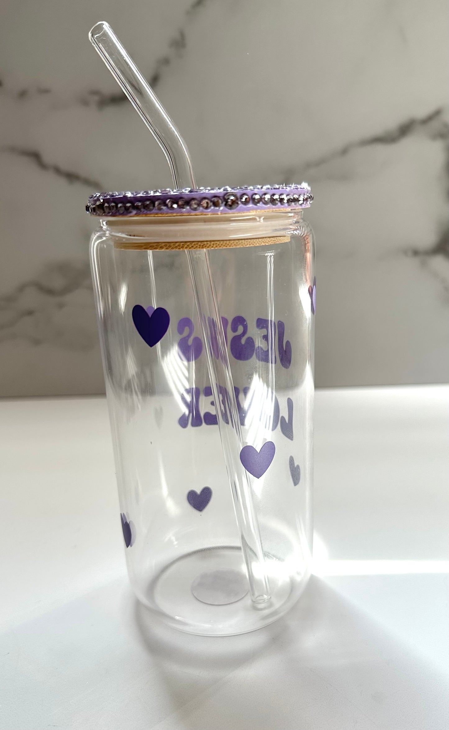 Jesus Lover Glass Can