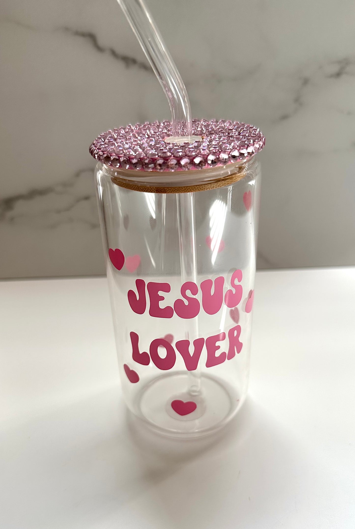 Jesus Lover Glass Can