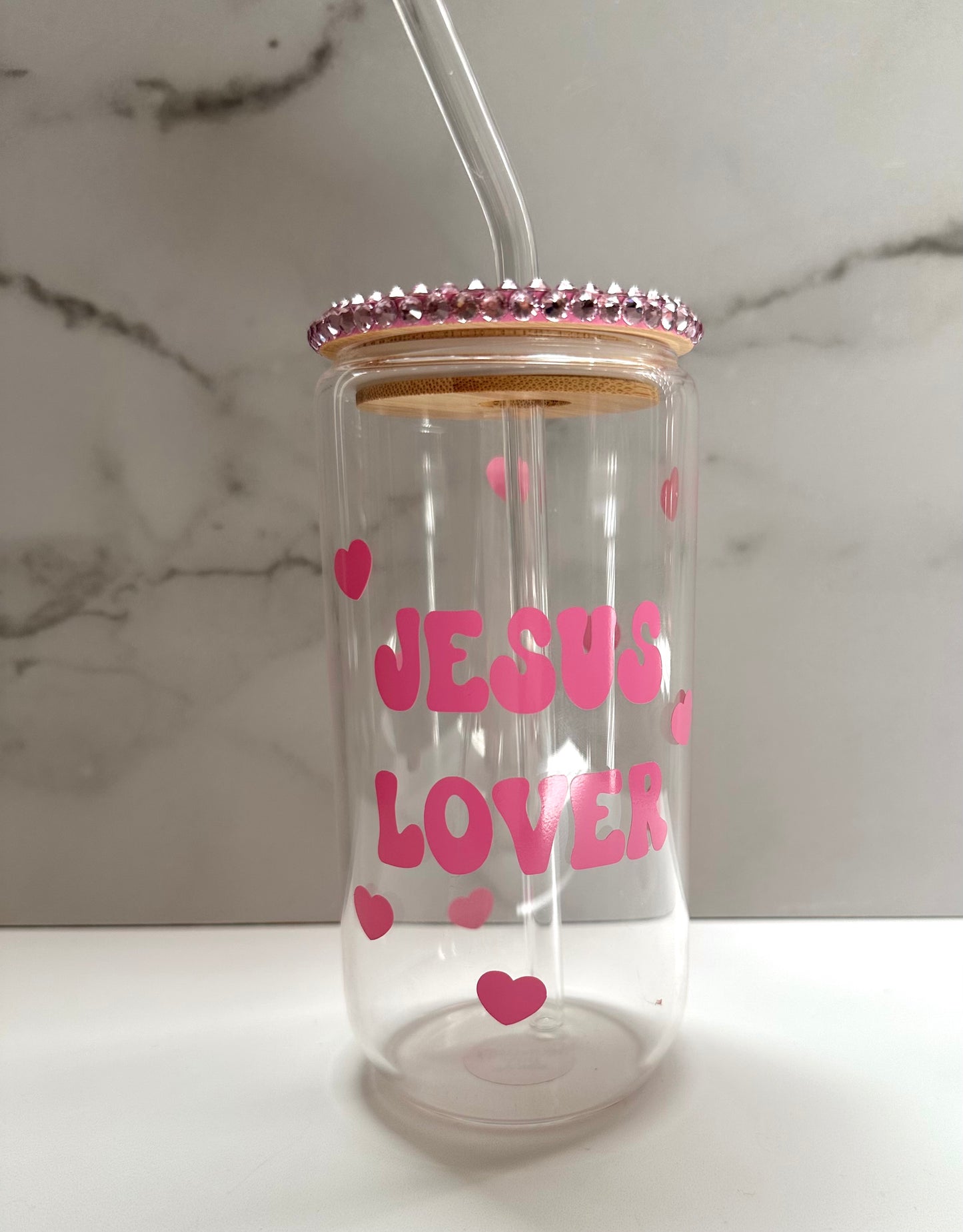 Jesus Lover Glass Can